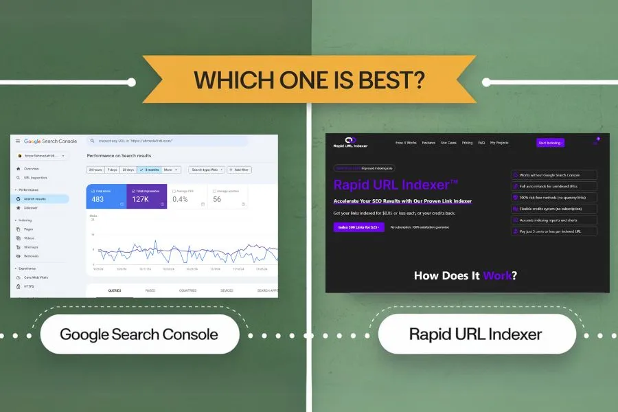 Google Search Console Vs Rapid URL Indexer: Which One Is Best